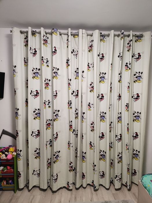 Perdea + draperie Mickey și Minni