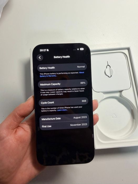 iPhone 15 Pro 256GB Blue Titanium