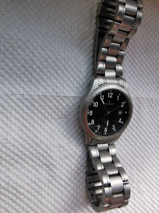 Ceas Dugena quartz inox waterresistant limbile si indicatorii orari fosforescenti