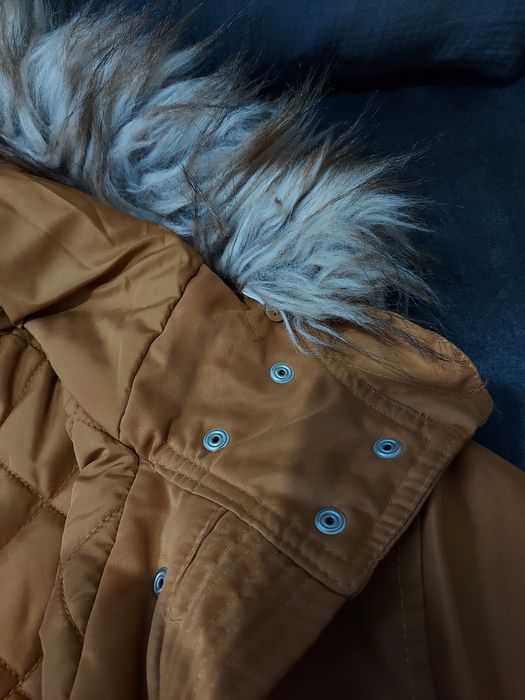 Parka muștar Pull&Bear