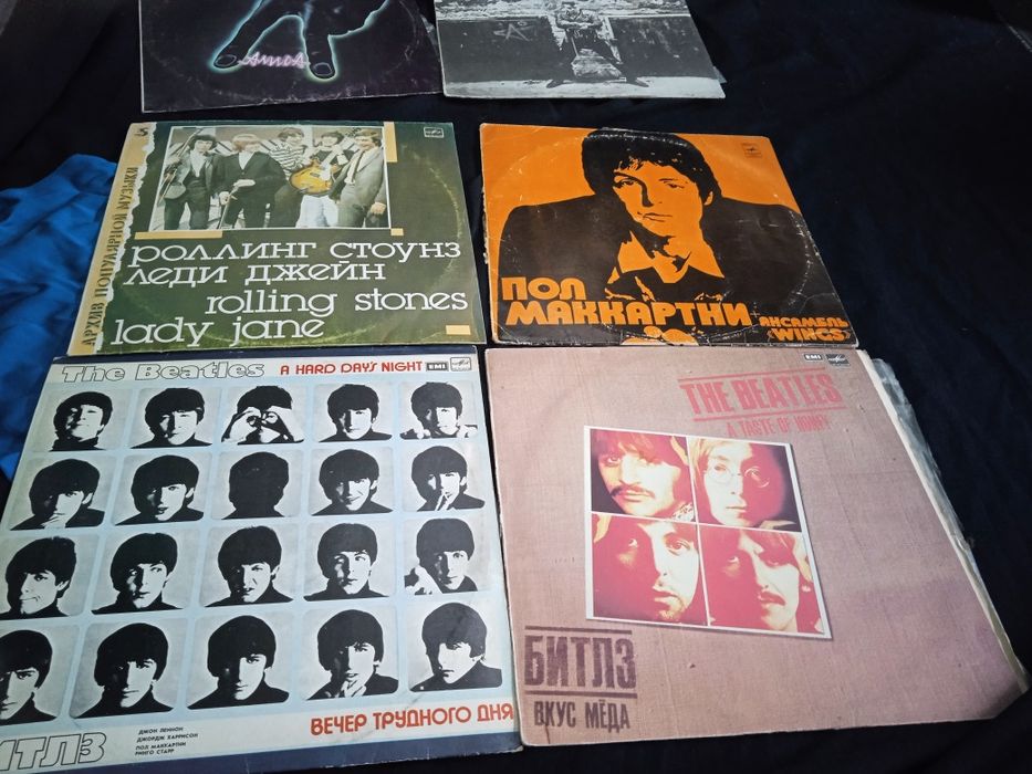 Пластинки Beatles, Аквариум,Алиса, Герман, Розенбаум, Ободзинский и др