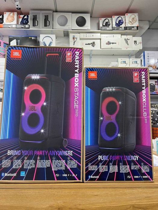 Jbl party box 120/320/.520.Ultimate. Onyx studio 8.Extreme 4.Boombox 3