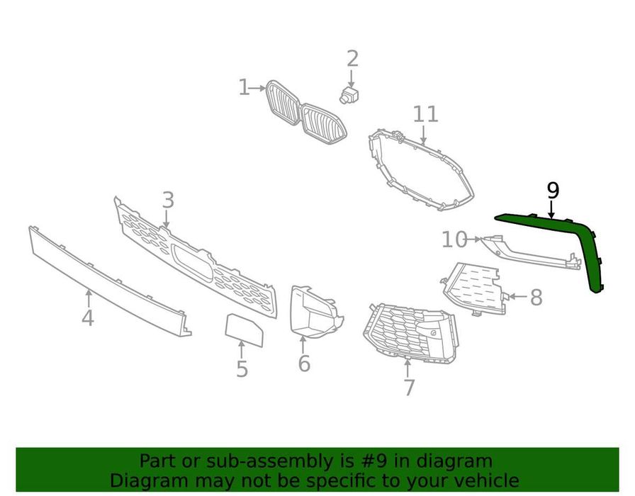 БМВ лайсни предна броня - 2