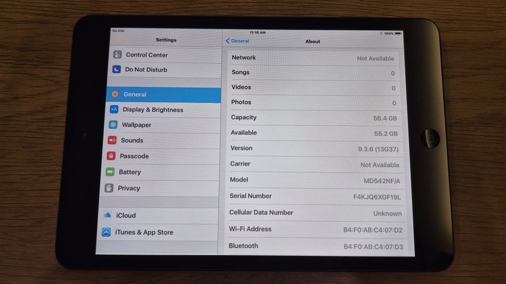 Ipad mini 2  celular  64 gb