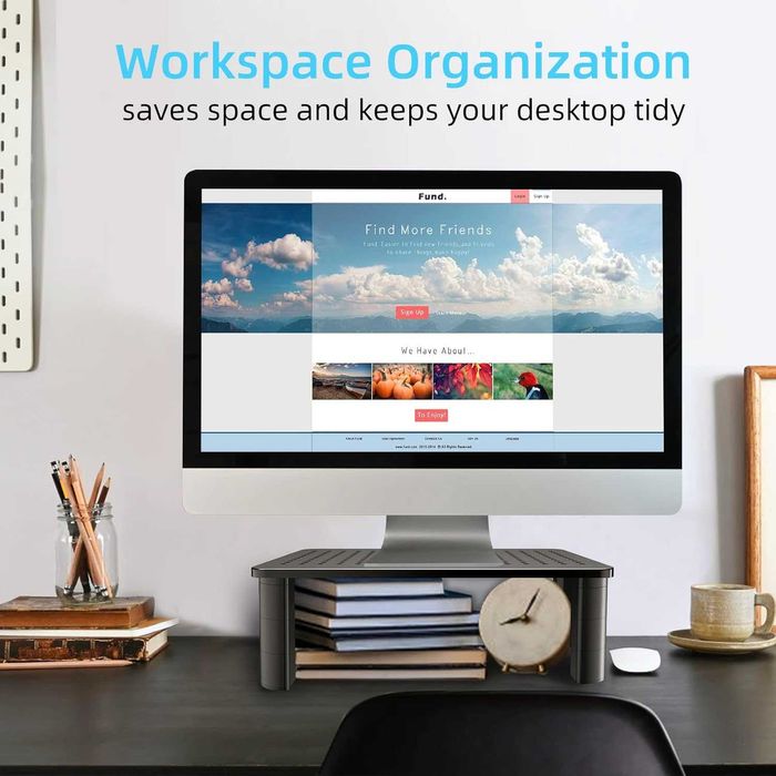 Pholiten Настолна стойка за монитор, регулируеми по височина