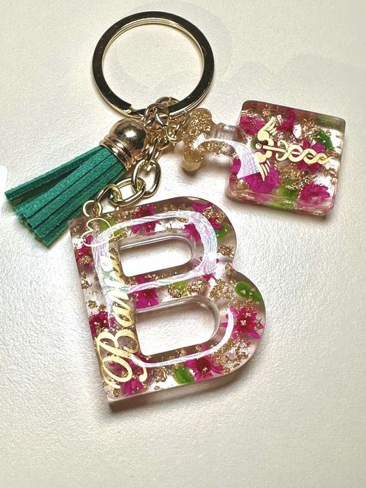 Ключодържатели -букви от епоксидна смола