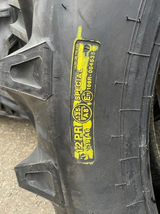 Anvelope noi 14.00-38 BKT cu 12PR livrare rapida si garantie 2 ani