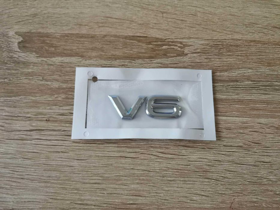 Volkswagen V6 сребриста емблема нов стил