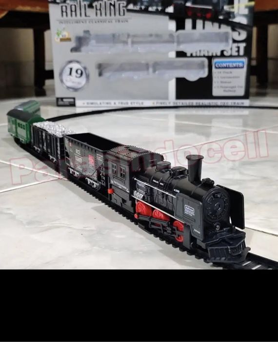 Поезд oyinchoq игрушки 5та вагонли йуради 1 метрли релысах