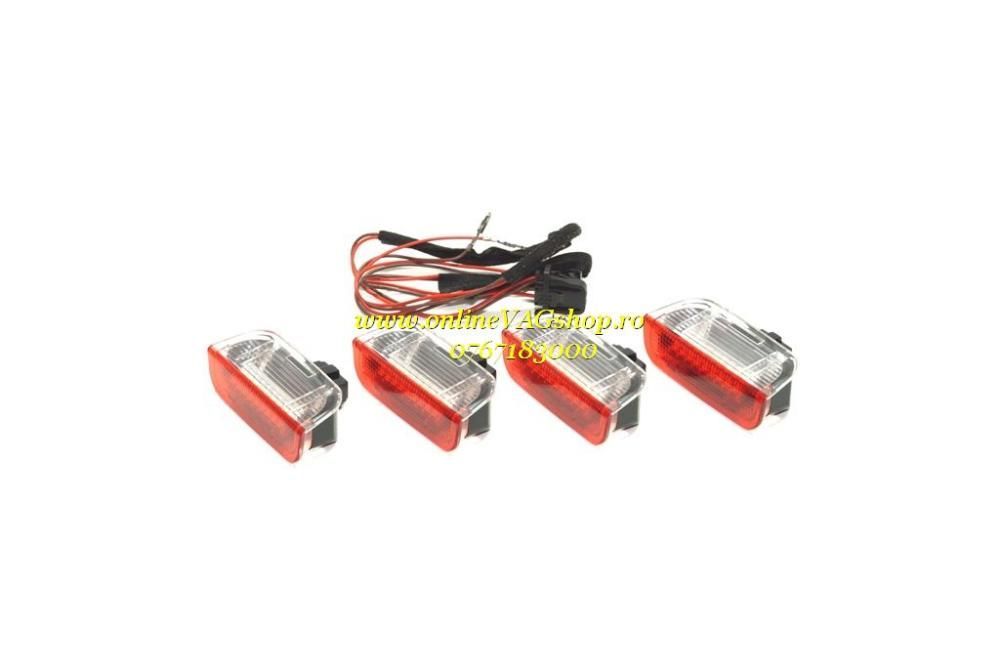 Lampi LED lumina rosie/alba avertizare usi VW Golf 5, Golf 6, Passat