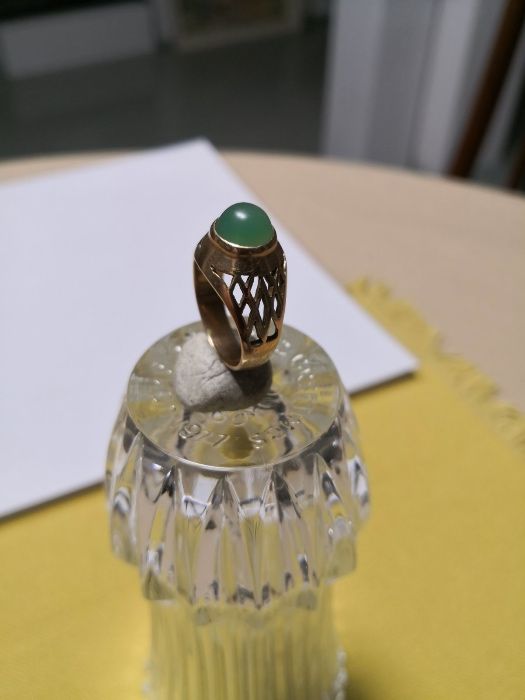 ПРЪСТЕН мъжки с ЯСПИС - красив, майсторски, ръчно изработен