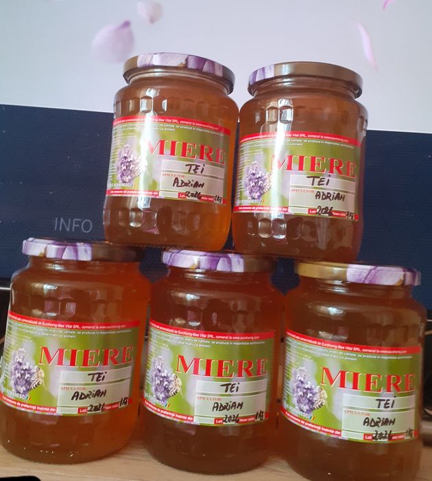Miere naturală din stupina proprie -Tei și Polifloră