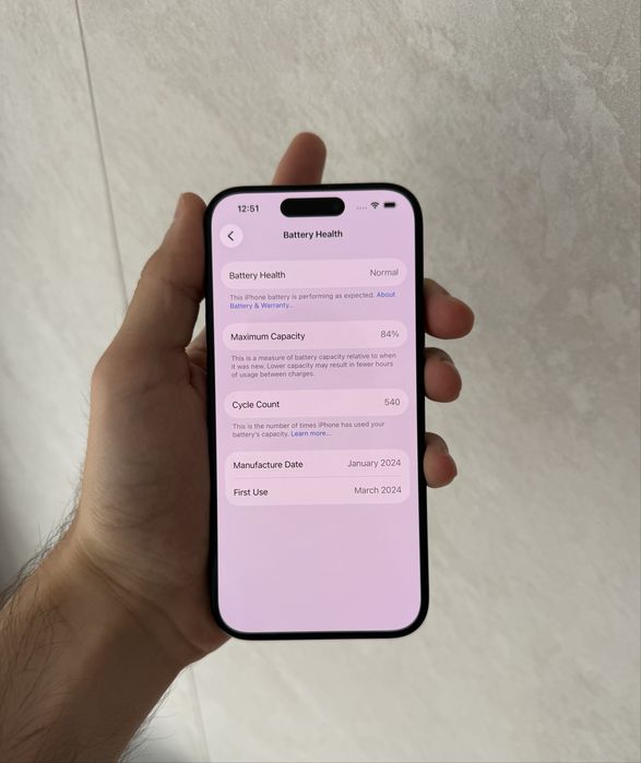 iPhone 15 Pro Blue Titanium 256gb