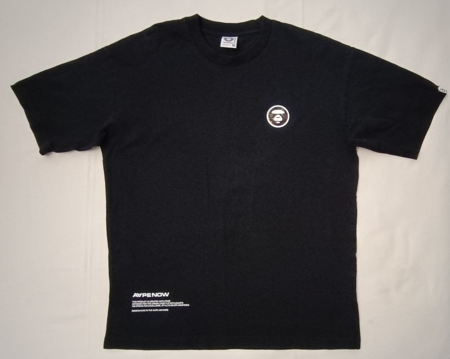 A Bathing Ape Bape Shirt оригинална тениска L памучна черна фланелка Бейп