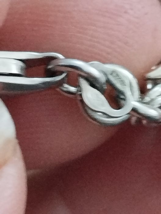 Brățară din argint cu elemente din argint aurit animăluțe