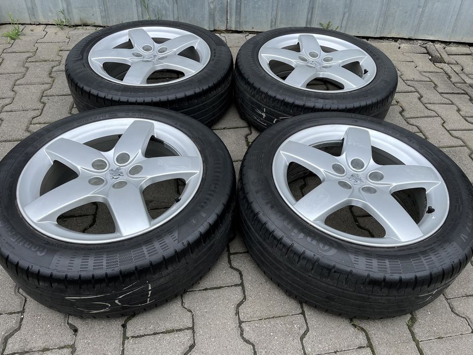 Jante aliaj 5x108mm, anvelope vara 215/55 R17, Peugeot 407, 508