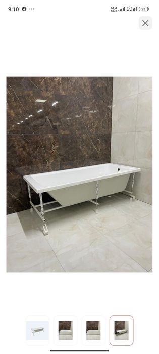 Ванна 180на80 Accord, усиленные борта