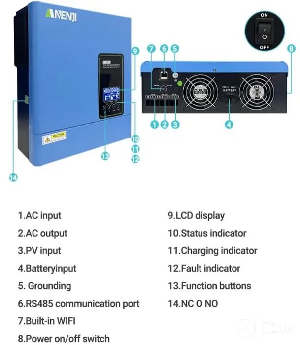 3kw invertor off grid sotiladi