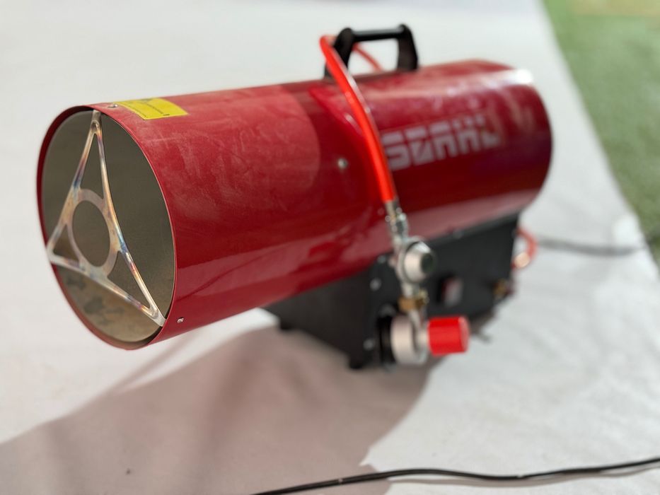 Газов калорифер 50kw комплект + бутилка 40литра / всичко е чисто ново