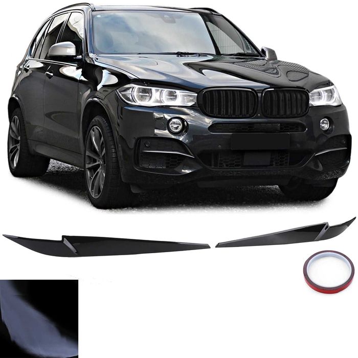 Pleoape faruri BMW X5 F15 2013-2018 negru lucios