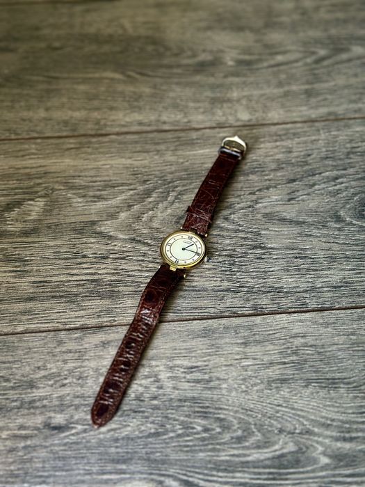 Ceas Cartier Must de Cartier Vermeil 590003 Silver Quartz 30MM Watch