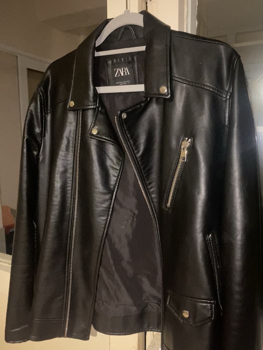 Jaketa zara din piele