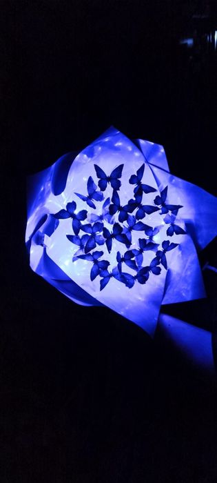 Цветы бабочки/сердечки