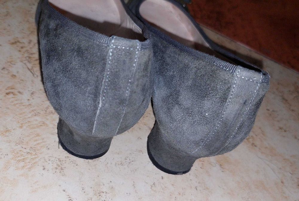 Pantofi Italia piele naturala gri petrol nr 39