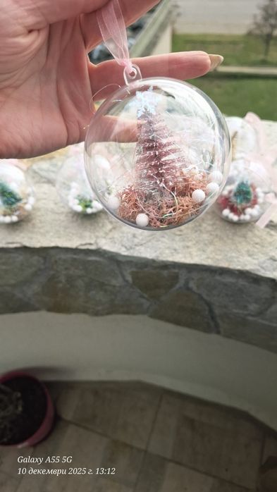 Украса за елха със скандинавски мъх