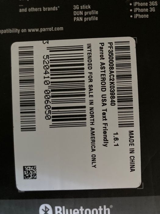 PARROT Asteroid internet in you car