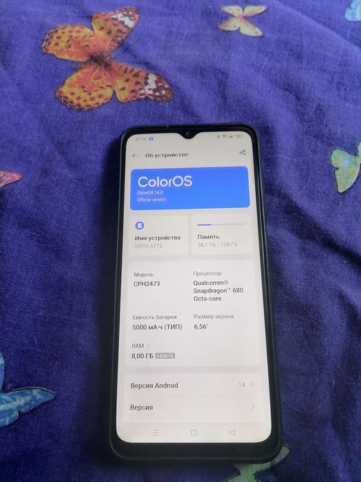 Продам телефон OPPO A77S