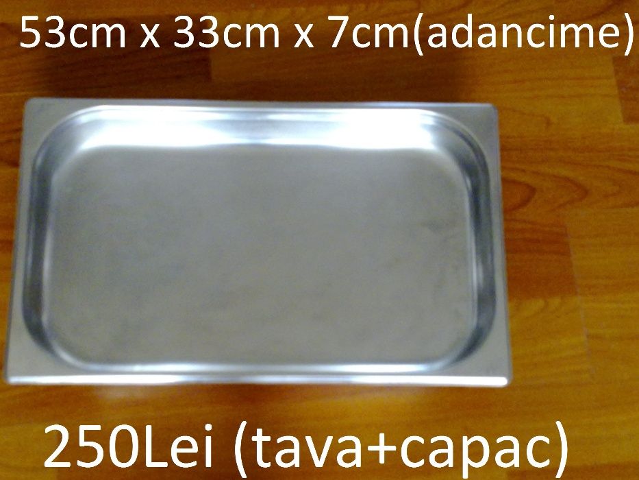 Tava inox cu capac