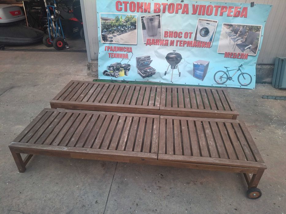 Дървен шезлонг ..