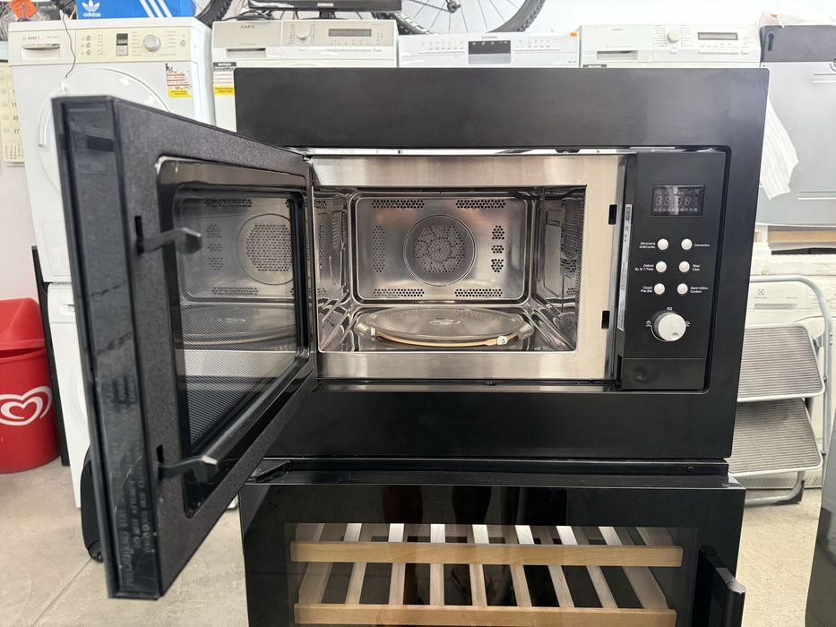 Микровълнова фурна за вграждане Exquisit EMW2546HIBLACK 25л 900W 2500W Микровълнова печка конвекция