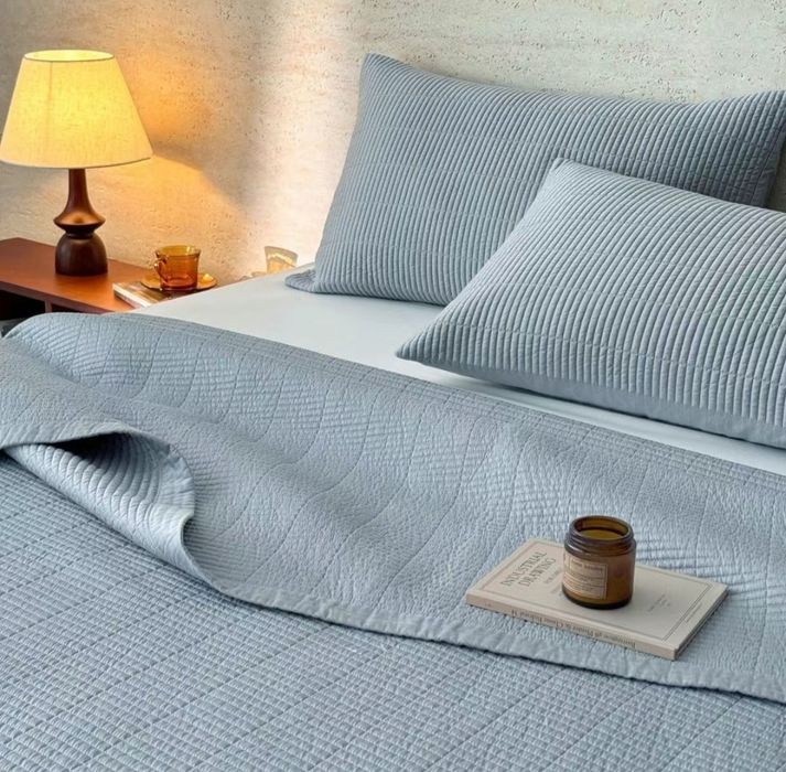 Набор шторы и плед на кровать