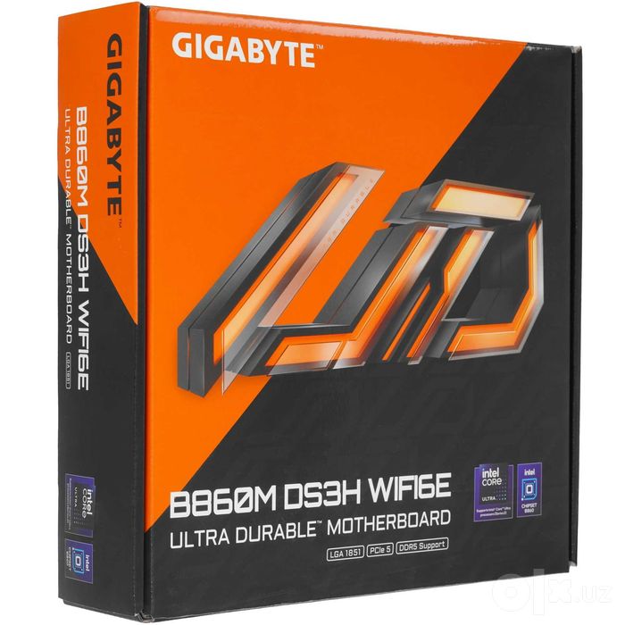 - Материнская плата MB Gigabyte B860M DS3H WIFI6E DDR5 LGA1851