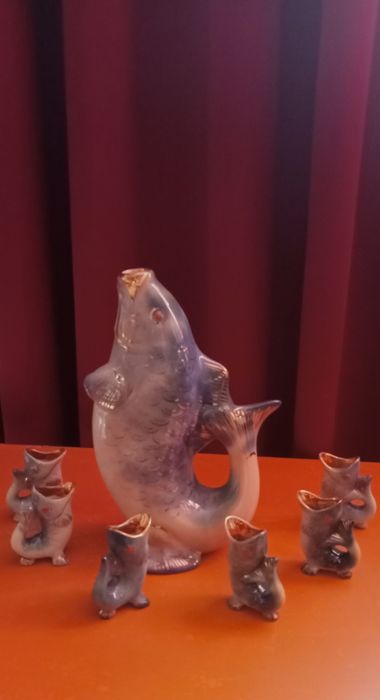 Коллекция рюмки-рыбки СССР.