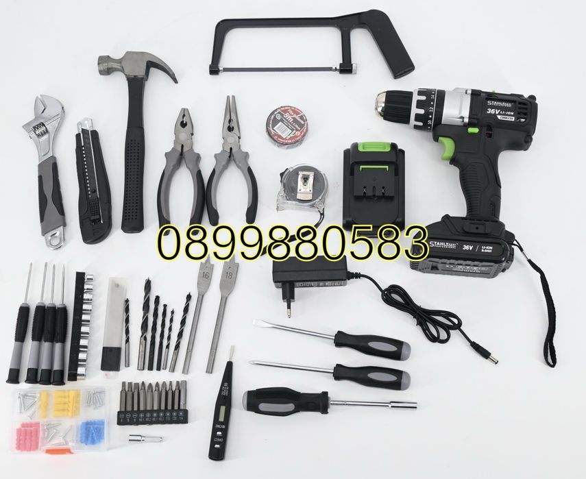 Акумулаторен Винтоверт 36V Комплект 111 части Stahlmayer