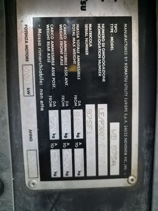 Buldoexcavator Komatsu