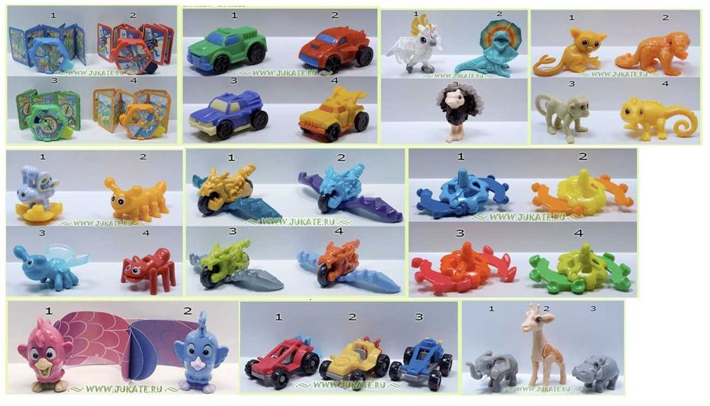 Играчки от яйца Киндер / Kinder
