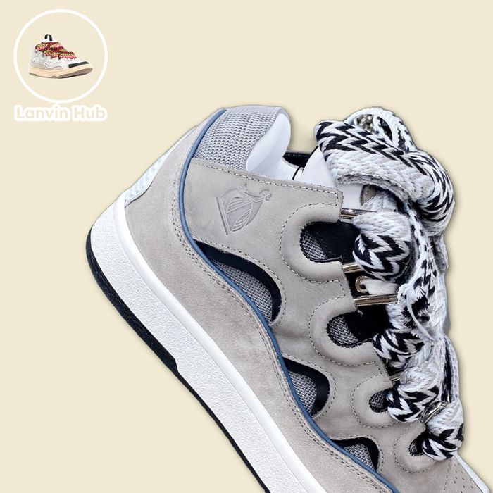 Lanvin Curb Sneakers Gray White