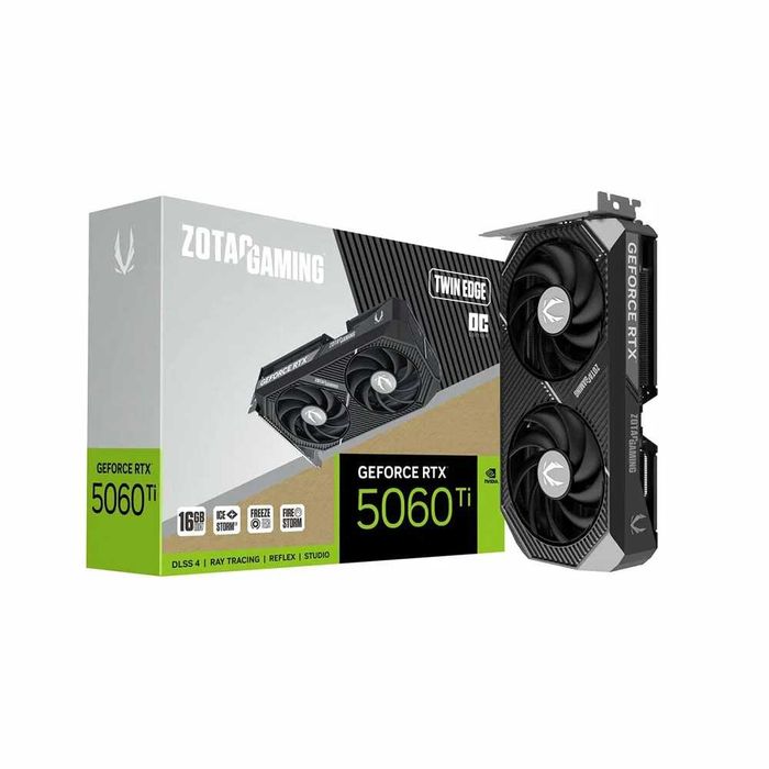 ZOTAC Видеокарта GeForce RTX 5060 Ti -16GB TWIN EDGE