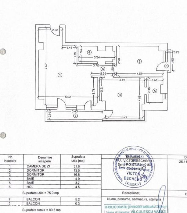 Apartament cu 3 camere si 2 locuri de parcare in Mamaia frontal la MAR