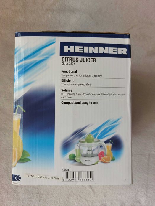 Vand storcator electric nou de citrice Heinner Citrus 250X