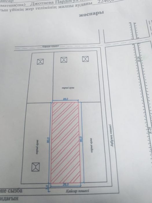 Участок сатылады Амангелді ауылынан