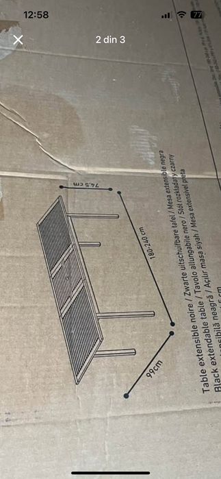 Masa exterior de vânzare