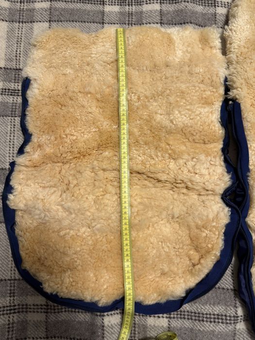 Чувалче за бебешка количка с подплата от естествена овча кожа