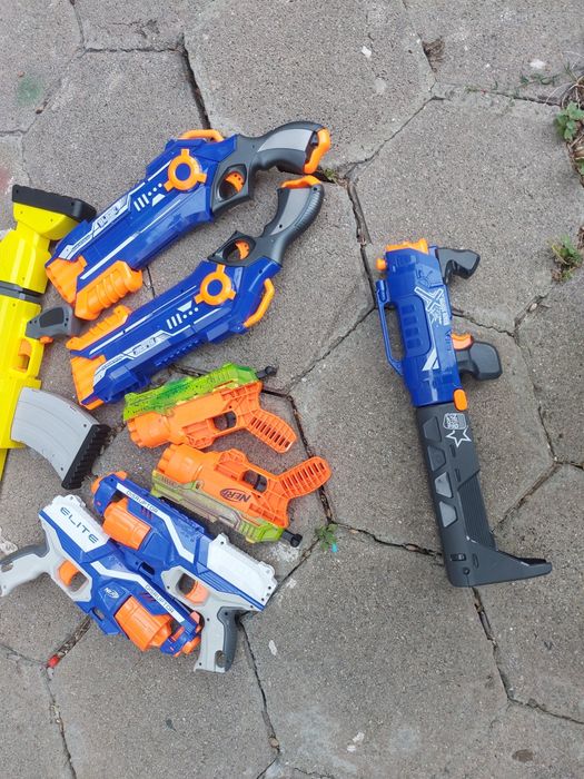 10 нърф играчки с меки патрони