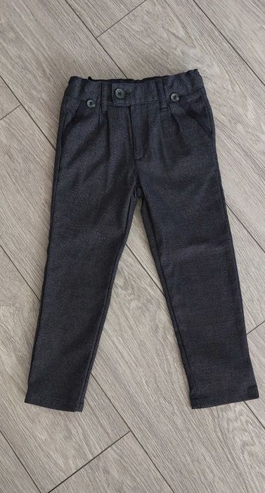 Tricou cu maneca lunga+pantalon skinny din stofa pentru copii 110-116cm