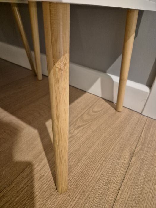 Set birou/masa toaleta si doua noptiere noi, MDF + LEMN MASIV